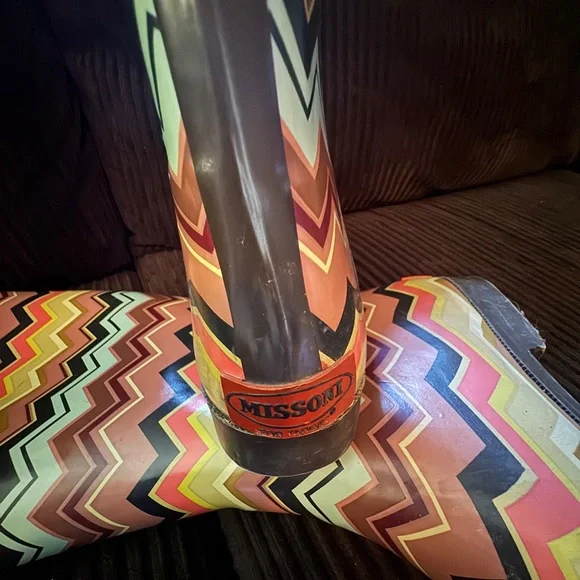 Missoni Target Colorful Zigzag Women's Rain Boots - Picture 4 of 7